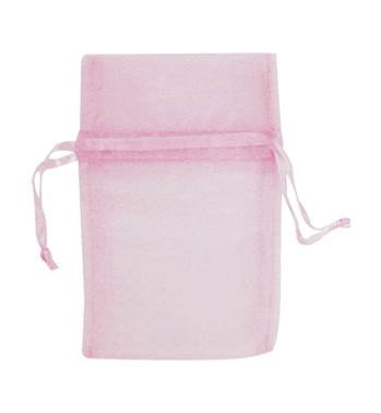 light pink organza drawstring bag 27254-bx
